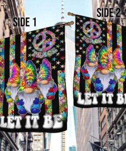three hippie gnomes let it be flag mln228f 3999