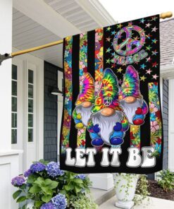 Three Hippie Gnomes Let It Be Flag MLN228F