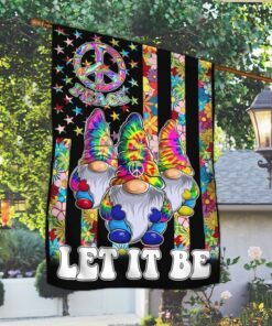 three hippie gnomes let it be flag mln228f 8965