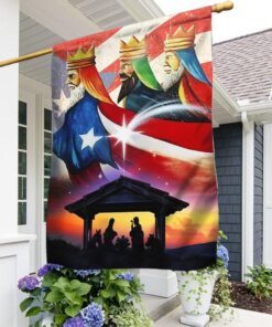 Three Kings, Three Wise Men, Nativity Of Jesus, Puerto Rico Flag TPT471F