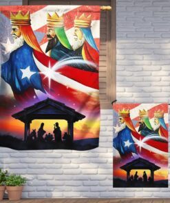 three kings, three wise men, nativity of jesus, puerto rico flag tpt471f 8426
