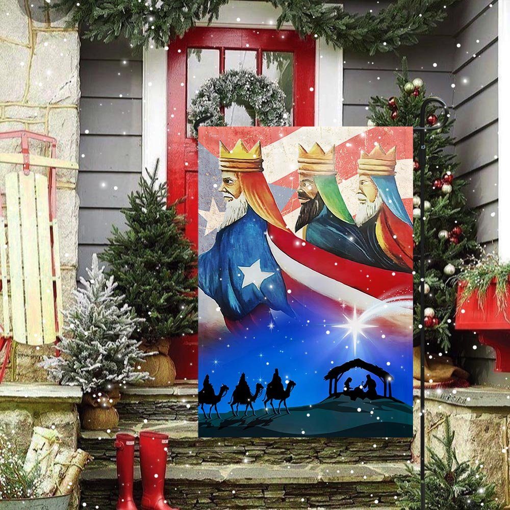 Three Kings, Three Wise Men, Nativity Of Jesus, Puerto Rico Flag TPT471Fv1 - Image 3