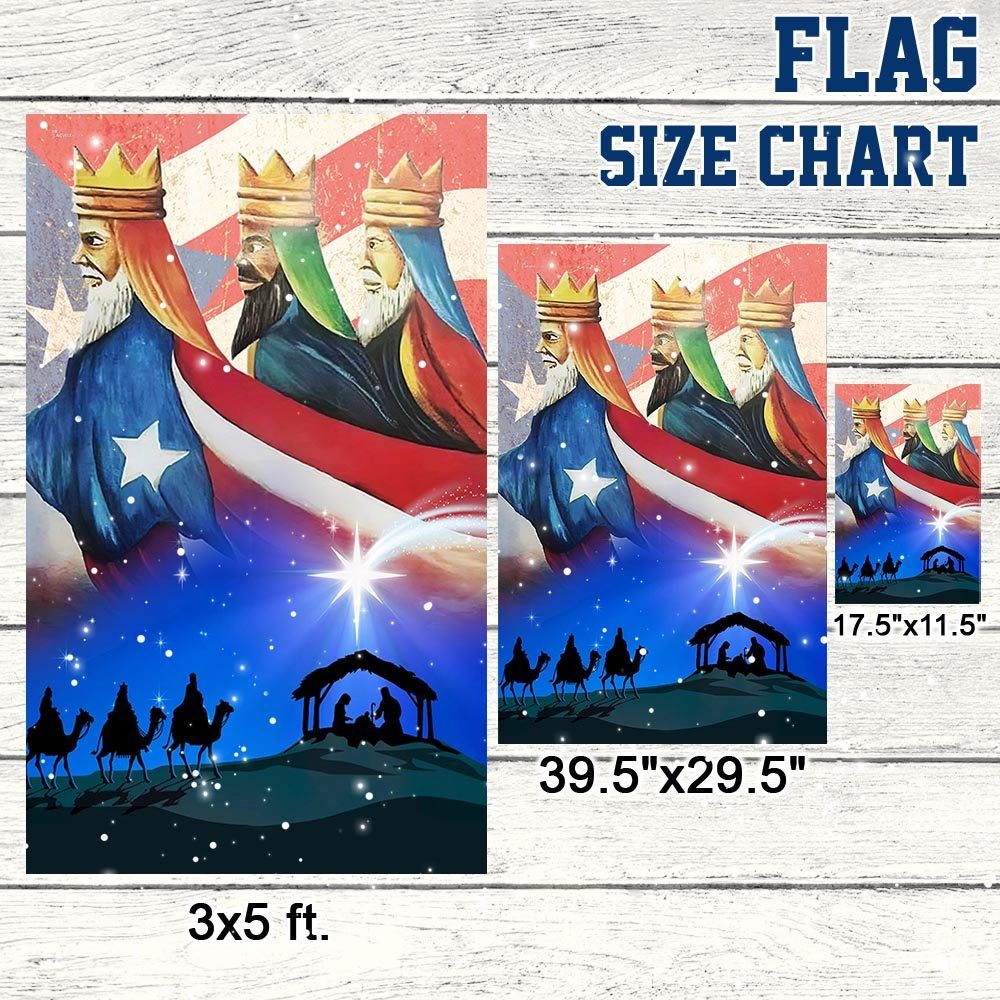 Three Kings, Three Wise Men, Nativity Of Jesus, Puerto Rico Flag TPT471Fv1 - Image 7