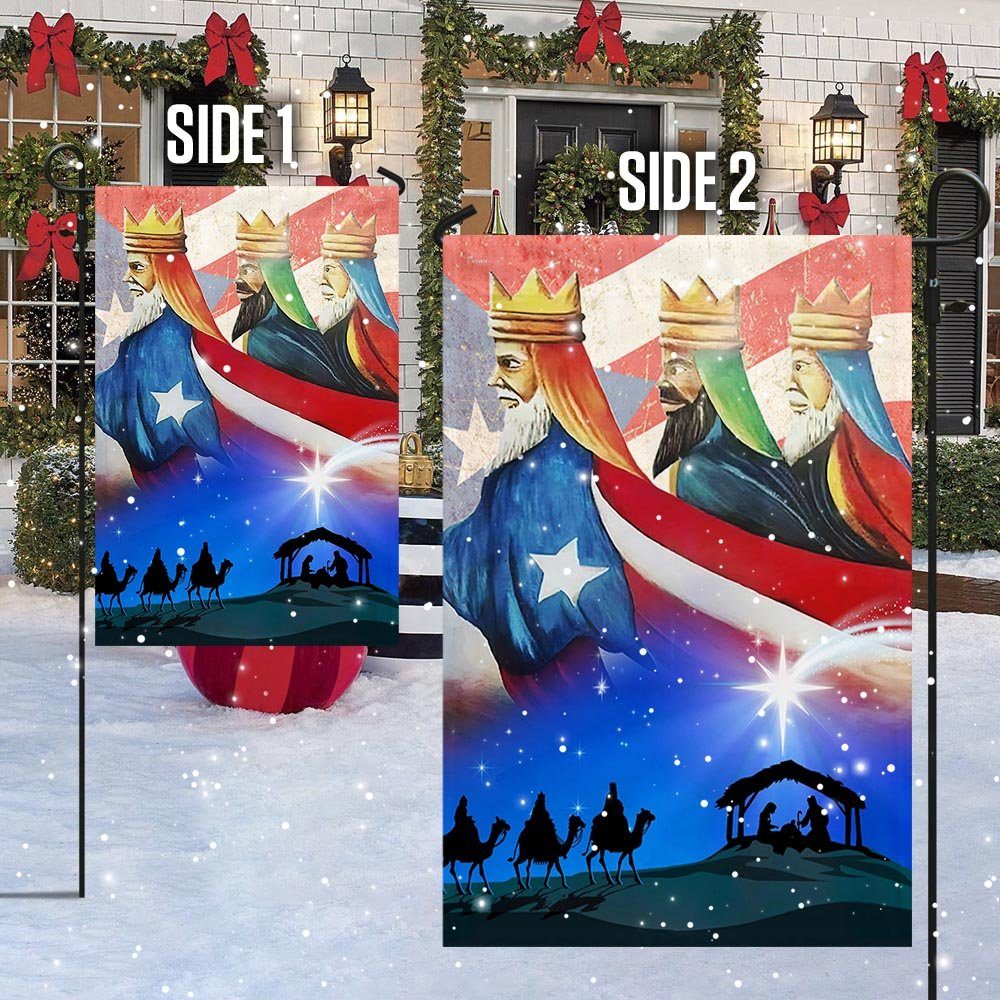Three Kings, Three Wise Men, Nativity Of Jesus, Puerto Rico Flag TPT471Fv1 - Image 4