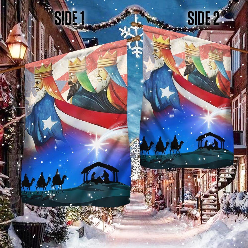 Three Kings, Three Wise Men, Nativity Of Jesus, Puerto Rico Flag TPT471Fv1 - Image 2