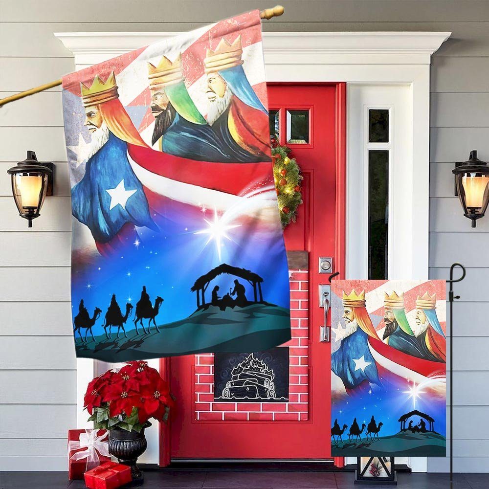 Three Kings, Three Wise Men, Nativity Of Jesus, Puerto Rico Flag TPT471Fv1 - Image 5