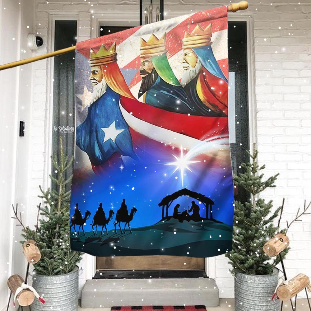 Three Kings, Three Wise Men, Nativity Of Jesus, Puerto Rico Flag TPT471Fv1