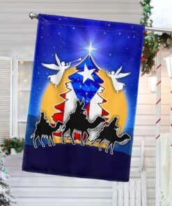 Three Kings And The Star of Bethlehem Puerto Rico Flag BNN726F