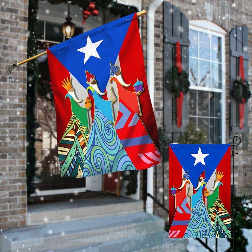 Three Kings Day Puerto Rico Flag We Three Kings Three Wise Men TQN732F - Image 3