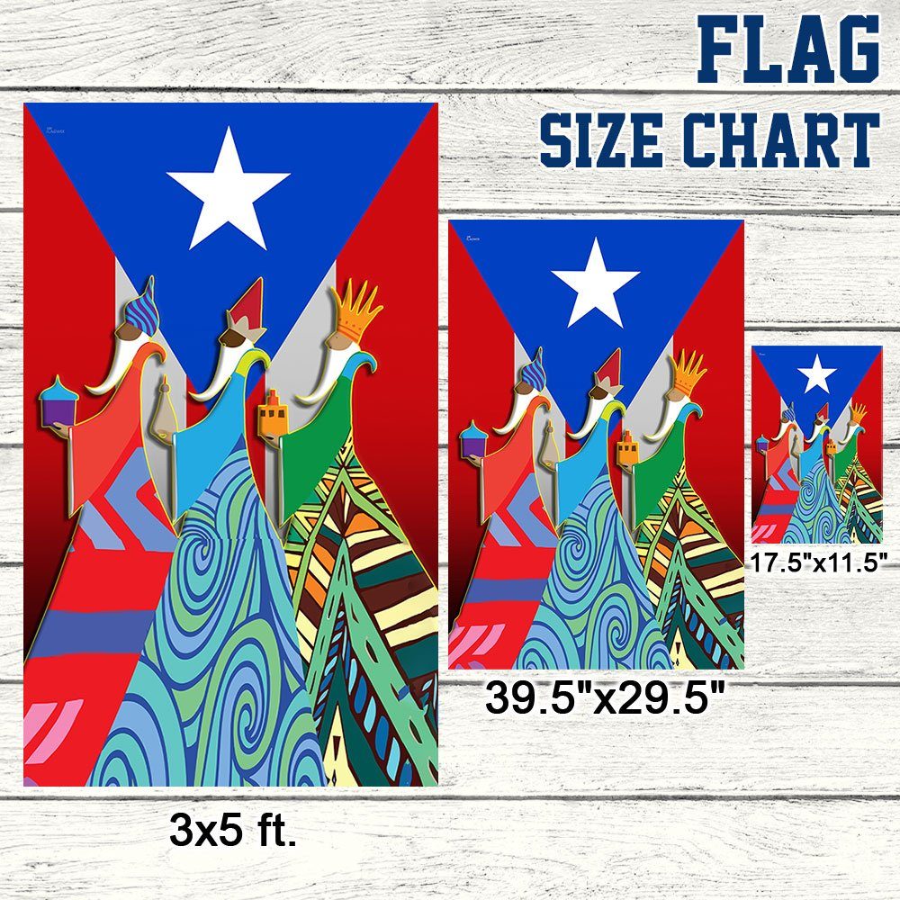 Three Kings Day Puerto Rico Flag We Three Kings Three Wise Men TQN732F - Image 6