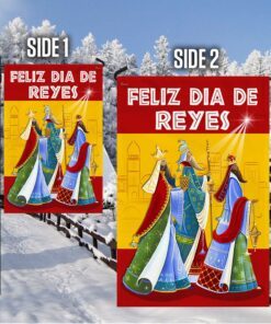 three kings epiphany feliz dia de reyes spain flag mln797f 2661