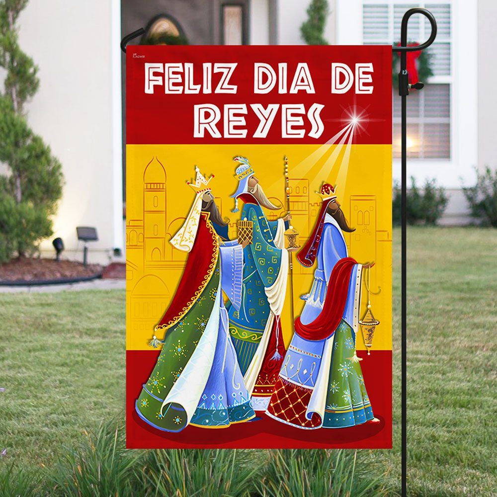 Three Kings Epiphany Feliz Dia De Reyes Spain Flag MLN797F - Image 3