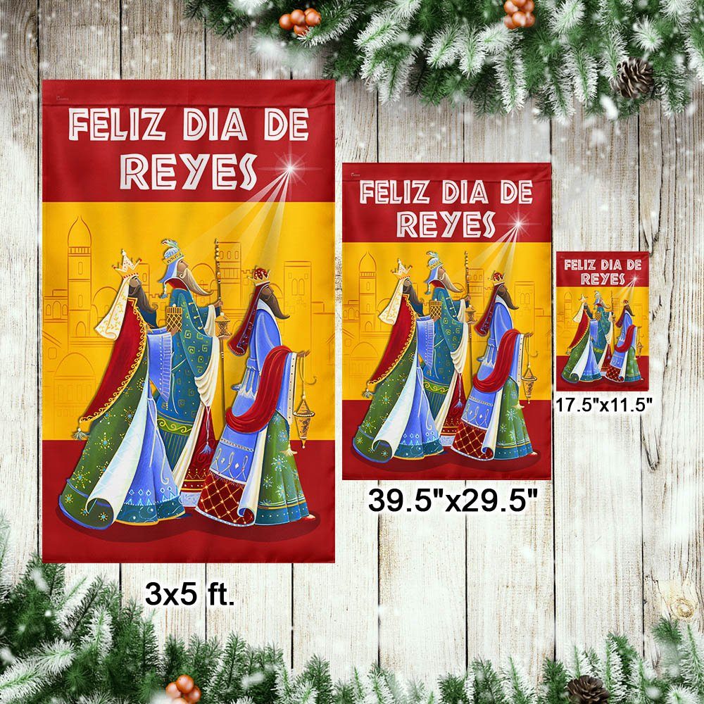 Three Kings Epiphany Feliz Dia De Reyes Spain Flag MLN797F - Image 7
