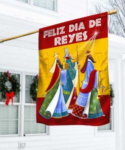 Three Kings Epiphany Feliz Dia De Reyes Spain Flag MLN797F