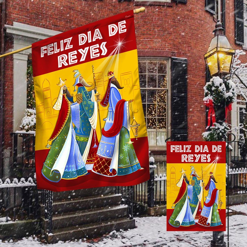 Three Kings Epiphany Feliz Dia De Reyes Spain Flag MLN797F - Image 4