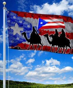 Three Kings Puerto Rico Grommet Flag MLN93GF