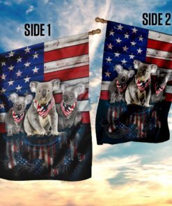 three koalas american flag 1964