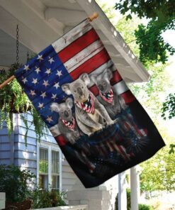 three koalas american flag 5292