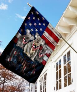 three koalas american flag 8792