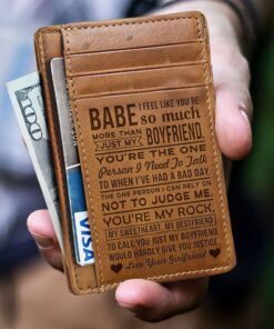 To My Boyfriend, Gifts From Girlfriend, Perfect for Anniversary Birthday Valentines Graduation, Christmas Gift, Card Wallet BNN647CW