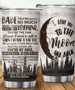 To My Boyfriend. You’re My Rock, My Sweetheart, My Best Friend. Boyfriend Tumbler 20oz TPT268TU