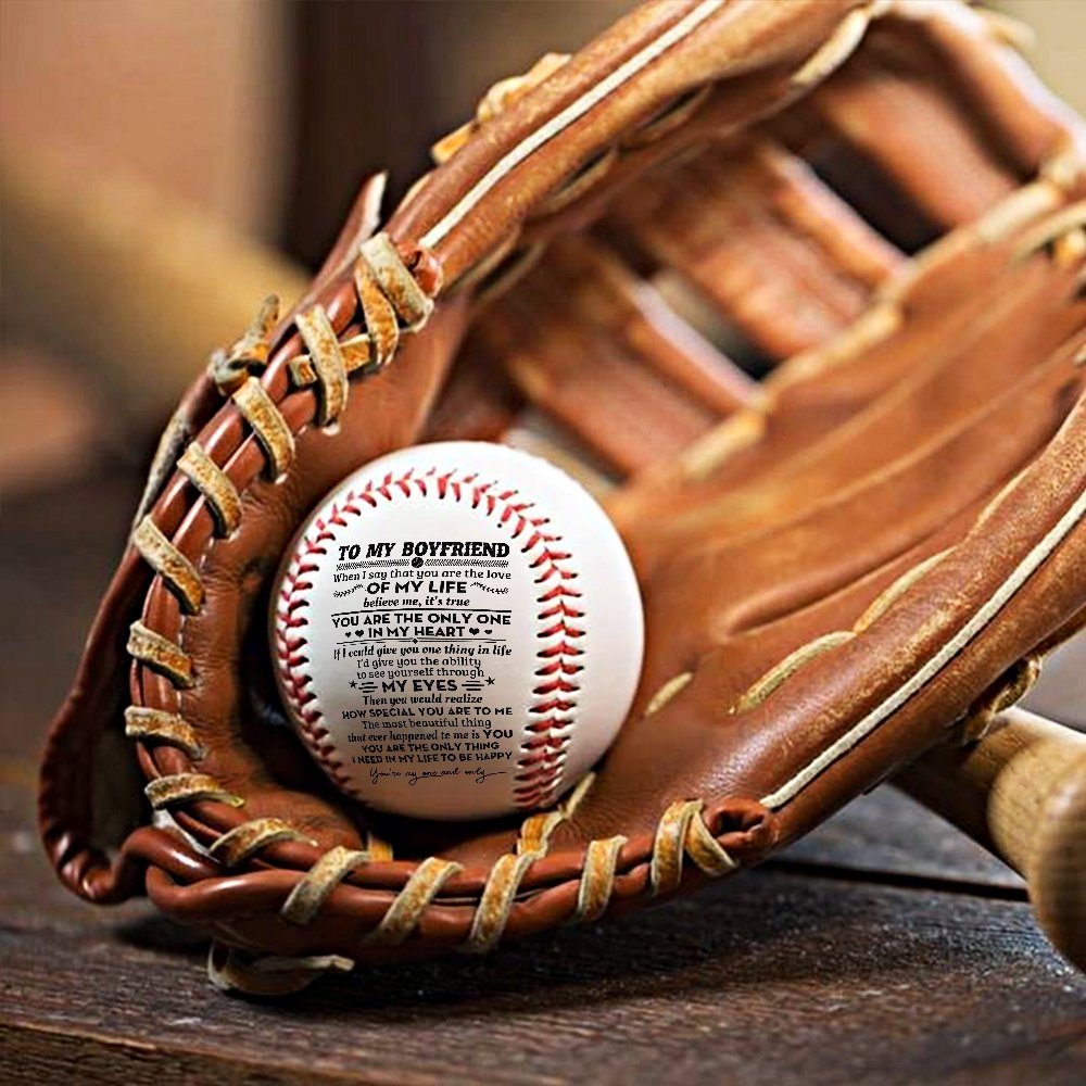 To My Boyfriend Baseball Ball, Baseball Ball Gift For Boyfriend, Boyfriend Gift, Gift To My Boyfriend For Christmas Valentine Birthday MLN717BB - Image 10