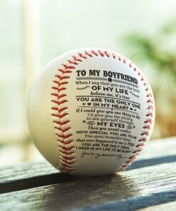 to my boyfriend baseball ball, baseball ball gift for boyfriend, boyfriend gift, gift to my boyfriend for christmas valentine birthday mln717bb 2419