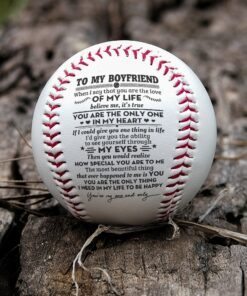 to my boyfriend baseball ball, baseball ball gift for boyfriend, boyfriend gift, gift to my boyfriend for christmas valentine birthday mln717bb 4638