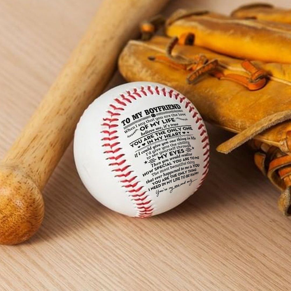 To My Boyfriend Baseball Ball, Baseball Ball Gift For Boyfriend, Boyfriend Gift, Gift To My Boyfriend For Christmas Valentine Birthday MLN717BB - Image 8