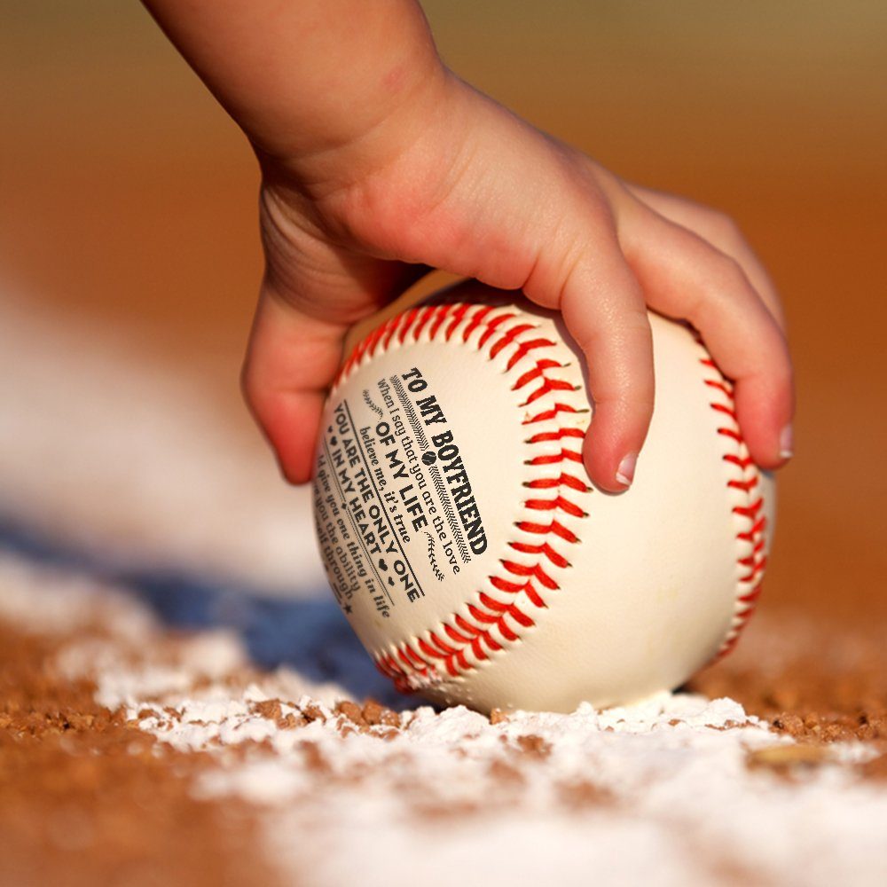 To My Boyfriend Baseball Ball, Baseball Ball Gift For Boyfriend, Boyfriend Gift, Gift To My Boyfriend For Christmas Valentine Birthday MLN717BB - Image 6