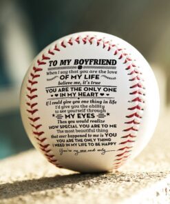 to my boyfriend baseball ball, baseball ball gift for boyfriend, boyfriend gift, gift to my boyfriend for christmas valentine birthday mln717bb 5695