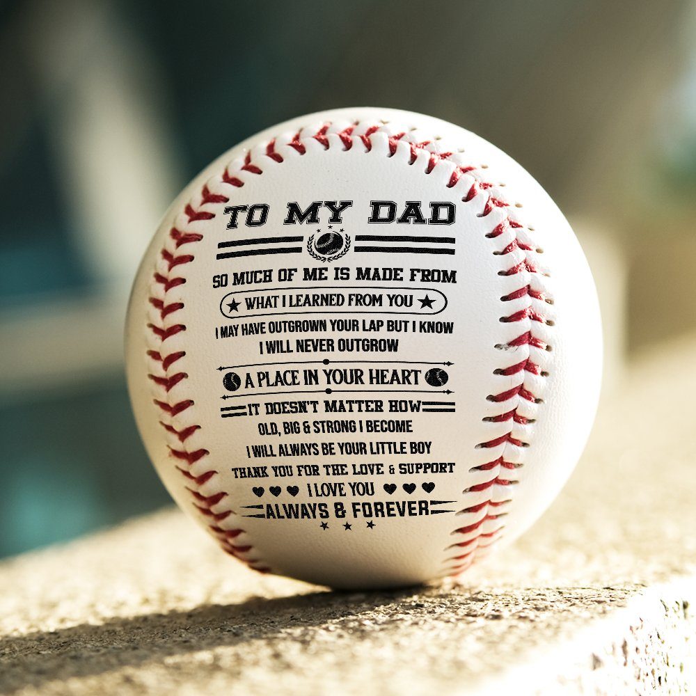 To My Dad Baseball Ball, Baseball Gift From Son Daughter For Dad, Baseball Dad Gift, Gift For Dad  MLN718BB - Image 4