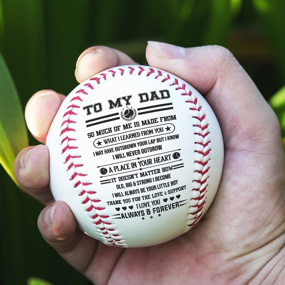 To My Dad Baseball Ball, Baseball Gift From Son Daughter For Dad, Baseball Dad Gift, Gift For Dad  MLN718BB - Image 2