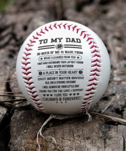 to my dad baseball ball, baseball gift from son daughter for dad, baseball dad gift, gift for dad mln718bb 5973