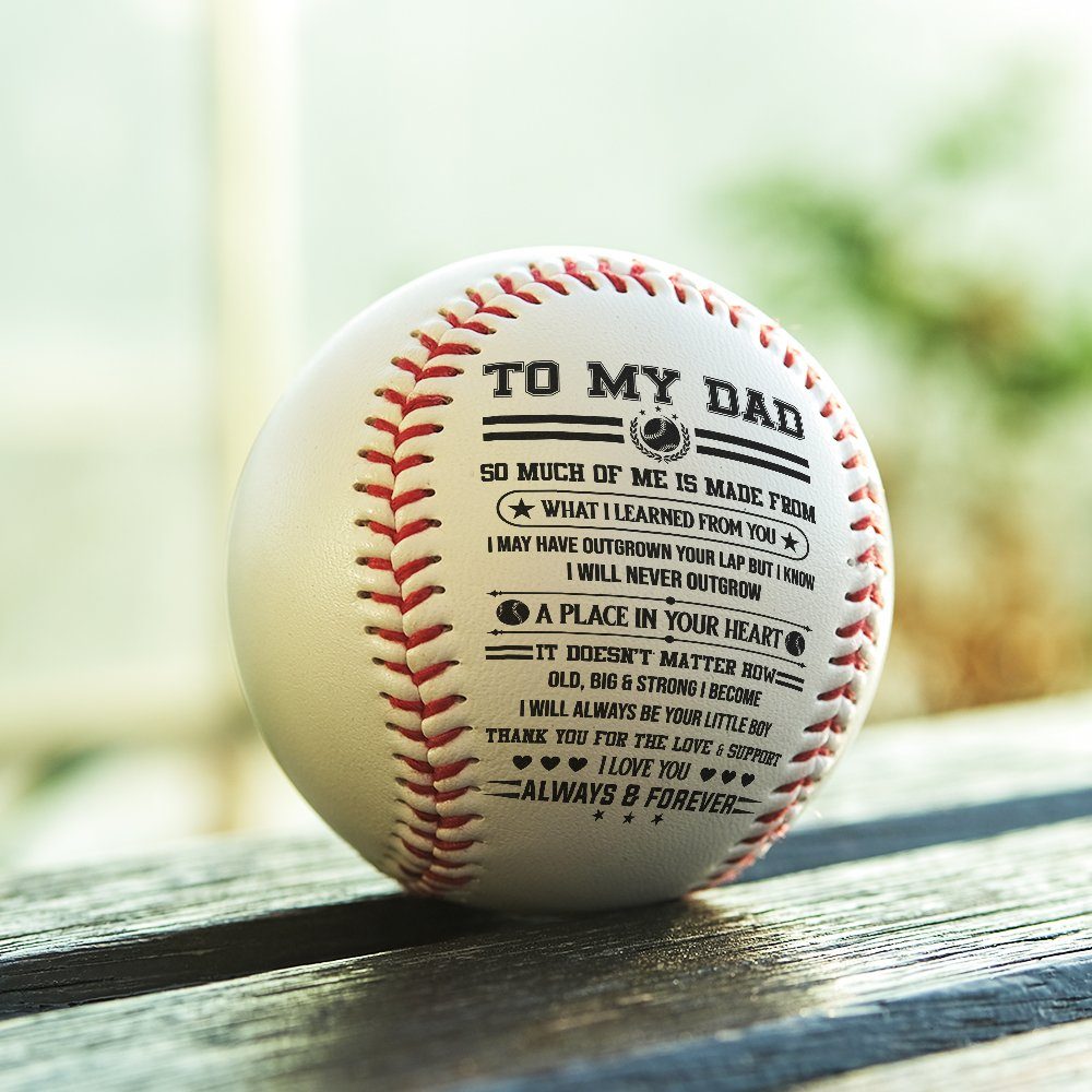 To My Dad Baseball Ball, Baseball Gift From Son Daughter For Dad, Baseball Dad Gift, Gift For Dad  MLN718BB - Image 5