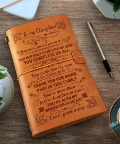 to my daughter from mom leather journal, gift for daughter, birthday gift for daughter, daughter diary, notebook gift for daughter tqn673lj 5508