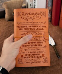 to my daughter from mom leather journal, gift for daughter, birthday gift for daughter, daughter diary, notebook gift for daughter tqn673lj 8163