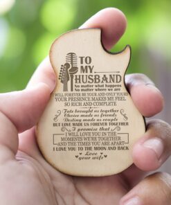 to my husband pickbox, wife to husband pickbox, guitar pick box for husband, husband guitar pick box, husband gift from wife, christmas gift for husband mln715pb 6386