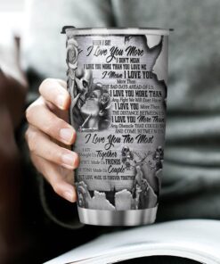 to my love. skull couple in love for girlfriend boyfriend tumbler 20oz thb3106tu 8613