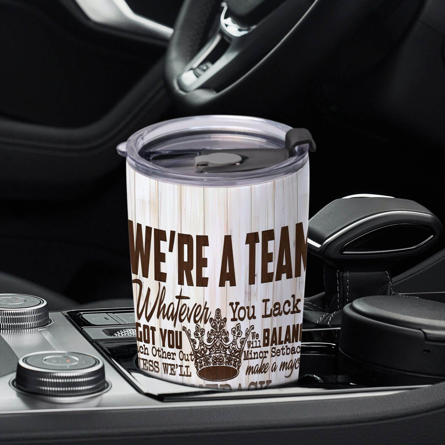 To My Love. We Are A Team. King And Queen For Love Tumbler 20oz TPT260TUv1 - Image 5