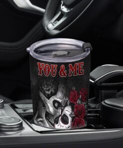 to my love. you and me we got this. skull couple tumbler 20oz tpt274tu 5259