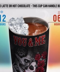 to my love. you and me we got this. skull couple tumbler 20oz tpt274tu 5311