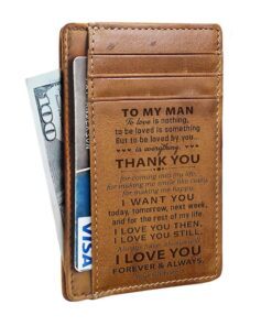 to my man, love from your girlfriend card wallet, the perfect mens gift, gift for boyfriend, husband, christmas gift, card wallet, leather wallet for men husband boyfriend, card wallet lnt724cw 6113