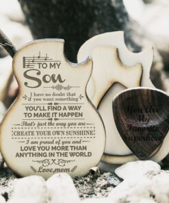To My Son From Mom Guitar Pick Box, Gift For Son, Son Gifts, Birthday Gift For Son, Christmas Gift For Son, Music Gifts TQN670PB
