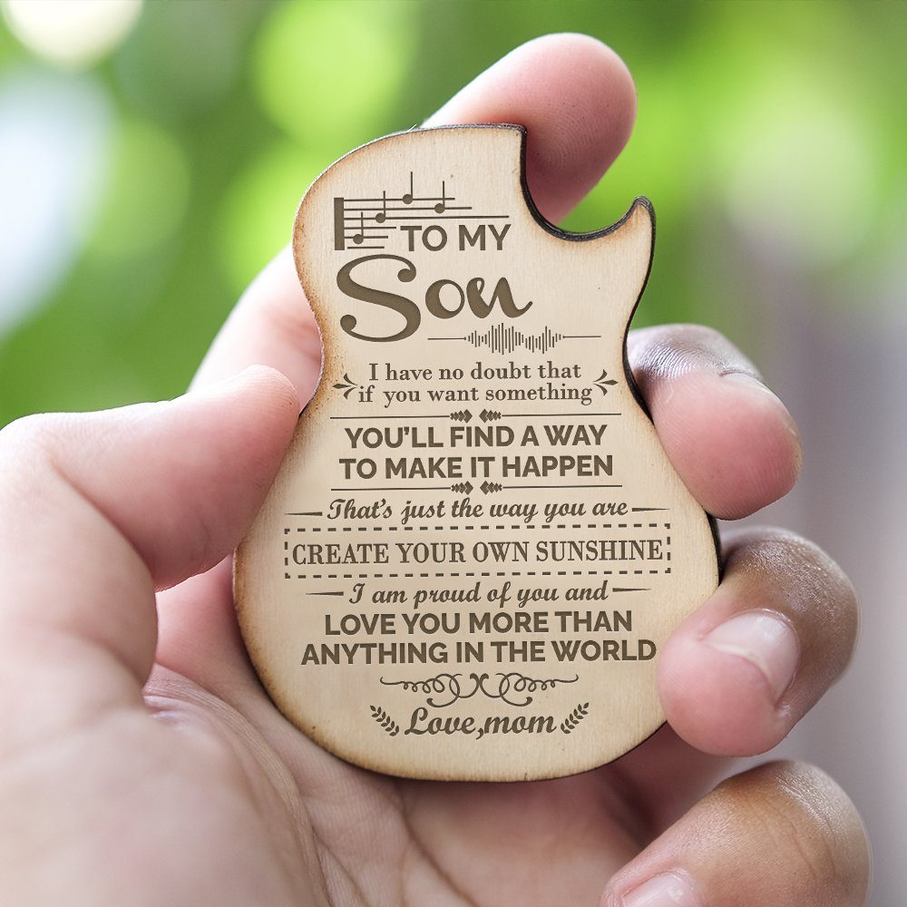 To My Son From Mom Guitar Pick Box, Gift For Son, Son Gifts, Birthday Gift For Son, Christmas Gift For Son, Music Gifts TQN670PB - Image 3