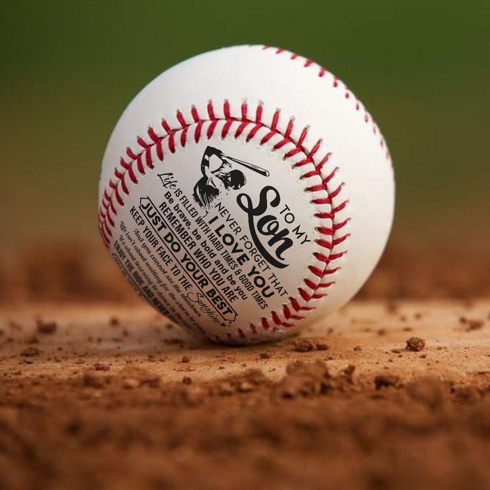To My Son – You Will Always Be My Little Boy Baseball Ball,  Love From Mother to Son, Birthday Gift For My Son LNT725BB - Image 9