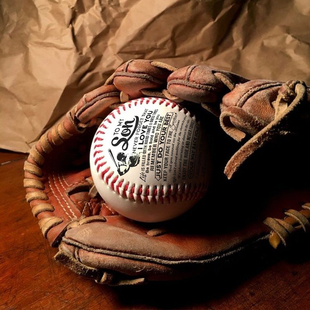 To My Son – You Will Always Be My Little Boy Baseball Ball,  Love From Mother to Son, Birthday Gift For My Son LNT725BB - Image 7