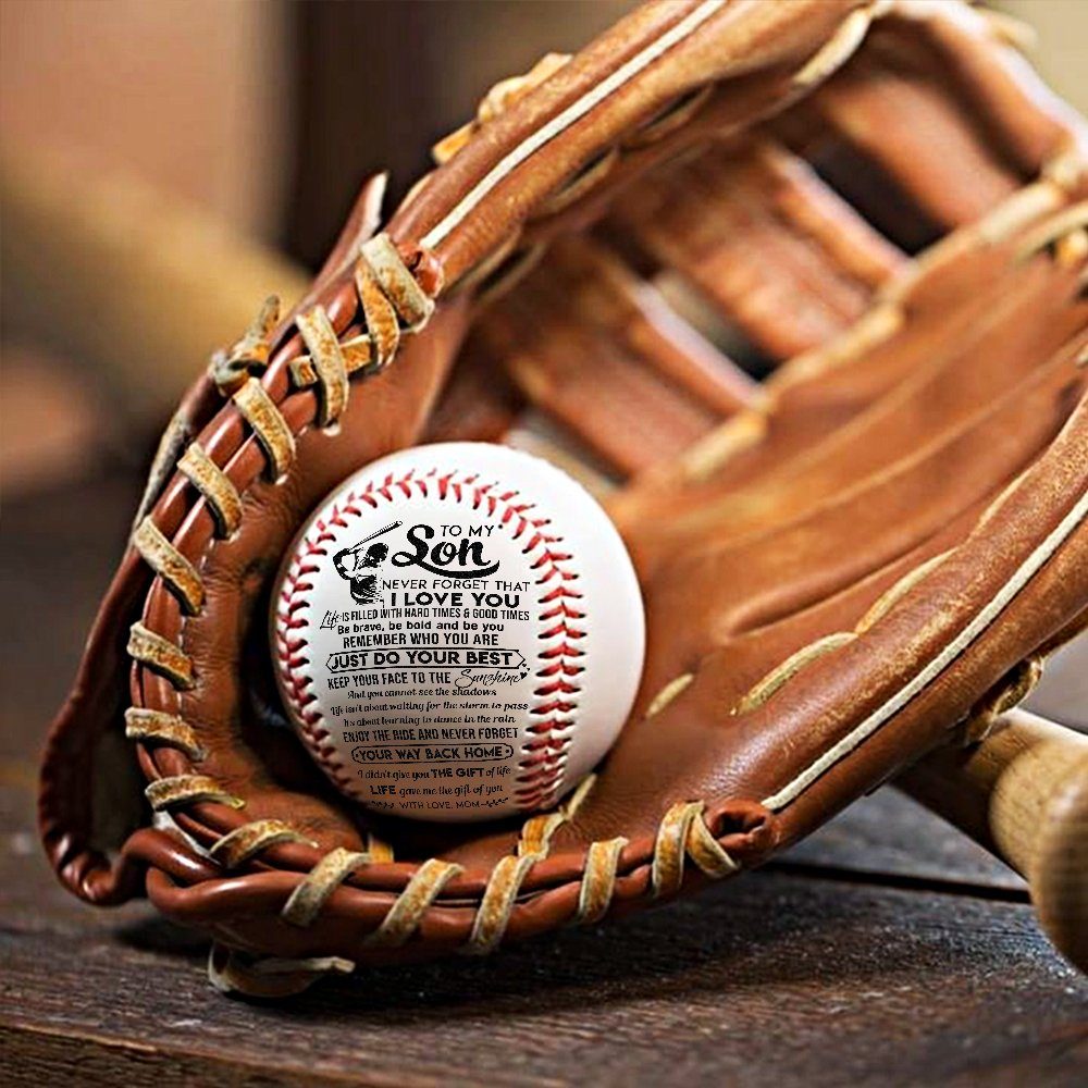 To My Son – You Will Always Be My Little Boy Baseball Ball,  Love From Mother to Son, Birthday Gift For My Son LNT725BB - Image 6