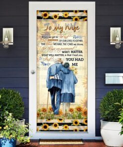 to my wife gift door cover 2260