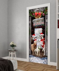 today i choose joy goat farmhouse door cover 1310